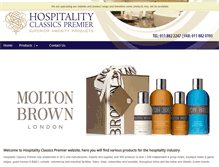 Tablet Screenshot of hospitalityclassics.com